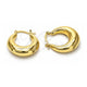 Oro Laminado Small Hoop, Gold Filled Style Hollow Design, Polished, Golden Finish, 02.163.0283.25