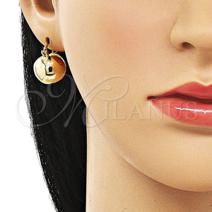 Gold Filled Hoop Earrings — Small Hoop Ball Design Polished 02. — main product view — SKU 154381 | Oro Laminado aretes de aro — Small Hoop Ball diseño pulido 02. — SKU 154381