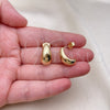 Gold Filled Ring — Stud Earring Polished 02. — alternate product view — SKU 154387 | Oro Laminado anillo — Stud Earring pulido 02. — SKU 154387