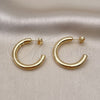 Oro Laminado Medium Hoop, Gold Filled Style Polished, Golden Finish, 02.195.0250.30