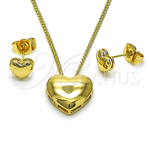 Gold Filled Ring — Earring and Pendant Adult Set Heart Design Polished — main product view — SKU 154397 | Oro Laminado anillo — Earring and Pendant Adult Set corazón diseño pulido — SKU 154397