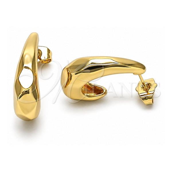 Oro Laminado Stud Earring, Gold Filled Style Polished, Golden Finish, 02.156.0669