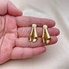 Gold Filled Ring — Stud Earring Polished 02. — alternate product view — SKU 154413 | Oro Laminado anillo — Stud Earring pulido 02. — SKU 154413