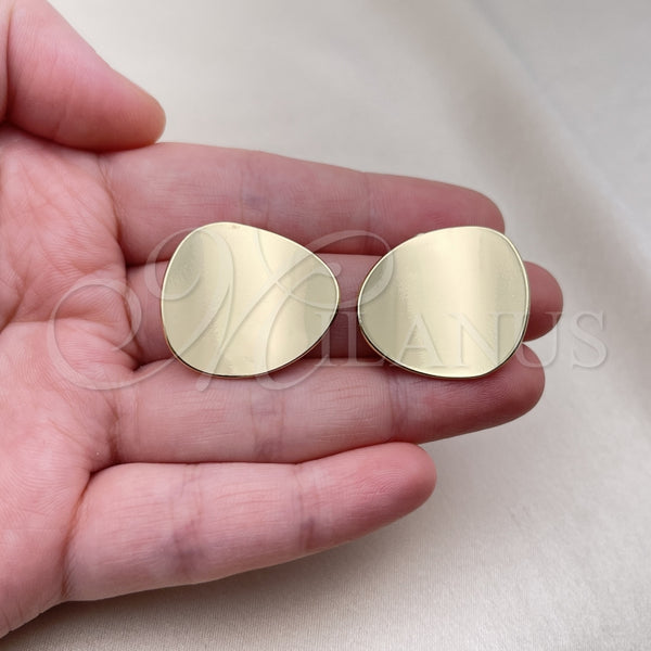 Gold Filled Ring — Stud Earring Polished 02. — alternate product view — SKU 154424 | Oro Laminado anillo — Stud Earring pulido 02. — SKU 154424