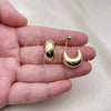 Oro Laminado Small Hoop, Gold Filled Style Polished, Golden Finish, 02.195.0257.18