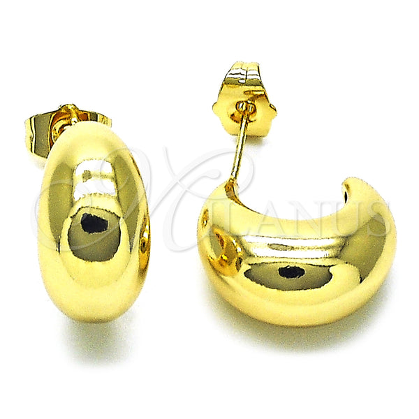 Gold Filled Hoop Earrings — Small Hoop Polished 02. — main product view — SKU 154437 | Oro Laminado aretes de aro — Small Hoop pulido 02. — SKU 154437