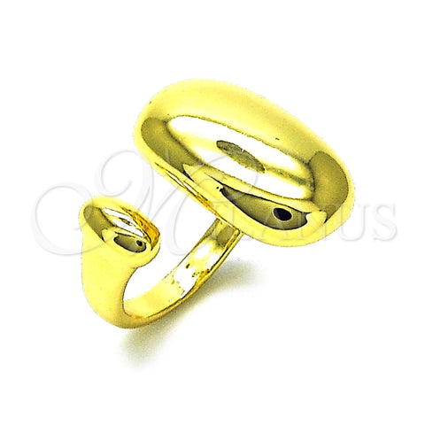 Oro Laminado Elegant Ring, Gold Filled Style Chunky Design, Polished, Golden Finish, 01.341.0117