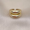 Oro Laminado Elegant Ring, Gold Filled Style Polished, Golden Finish, 01.213.0042 (One size fits all)