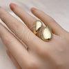 Oro Laminado Elegant Ring, Gold Filled Style Polished, Golden Finish, 01.213.0044 (One size fits all)