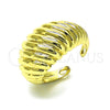 Oro Laminado Elegant Ring, Gold Filled Style Twist Design, Polished, Golden Finish, 01.213.0046 (One size fits all)