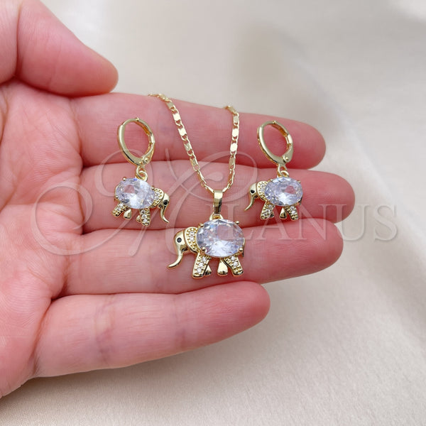 Gold Filled Ring — Earring and Pendant Adult Set Elephant Design with — alternate product view — SKU 154473 | Oro Laminado anillo — Earring and Pendant Adult Set Elephant diseño with — SKU 154473