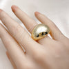 Oro Laminado Elegant Ring, Gold Filled Style Ball Design, Polished, Golden Finish, 01.213.0048 (One size fits all)