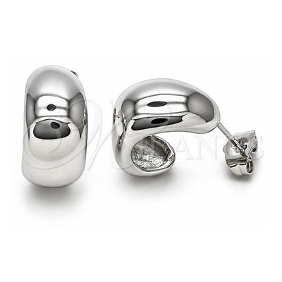 White Gold Filled Small Hoop, Polished, Rhodium Finish, 02.163.0229.1.18