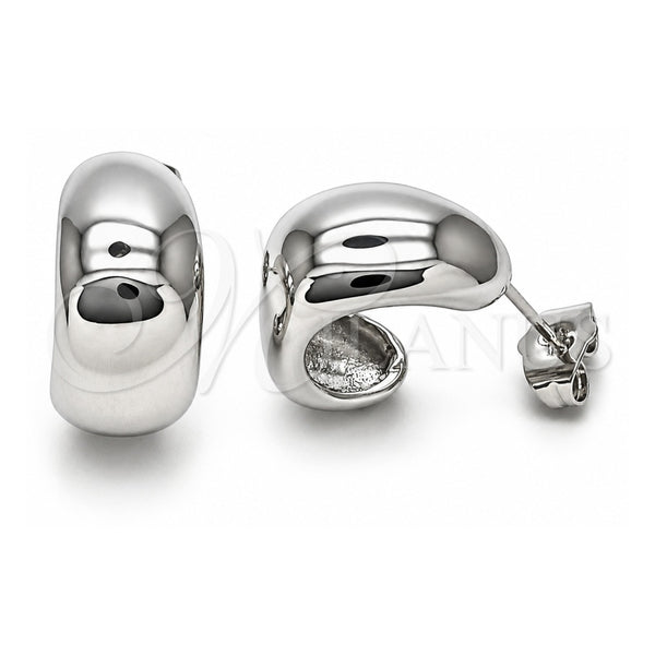 White Gold Filled Small Hoop, Polished, Rhodium Finish, 02.163.0229.1.18