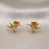 Gold Filled Ring — Stud Earring Bird Design with White Cubic Zirconia — alternate product view — SKU 154526 | Oro Laminado anillo — Stud Earring Bird diseño with blanco Cubic Zirconia — SKU 154526