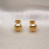 Gold Filled Ring — Stud Earring Ball and Hollow Design Polished 02. — alternate product view — SKU 154531 | Oro Laminado anillo — Stud Earring Ball and Hollow diseño pulido 02. — SKU 154531