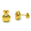 Gold Filled Ring — Stud Earring Ball and Hollow Design Polished 02. — main product view — SKU 154531 | Oro Laminado anillo — Stud Earring Ball and Hollow diseño pulido 02. — SKU 154531