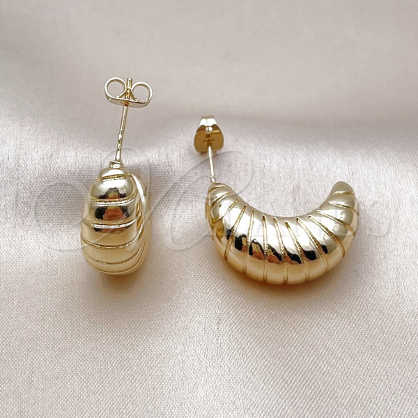 Gold Filled Ring — Stud Earring Twist Design Polished 02. — alternate product view — SKU 154540 | Oro Laminado anillo — Stud Earring Twist diseño pulido 02. — SKU 154540