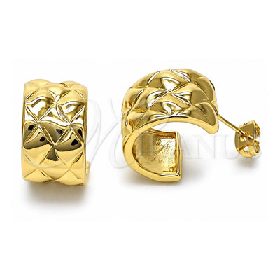 Oro Laminado Small Hoop, Gold Filled Style Polished, Golden Finish, 02.213.0594.18