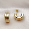 Gold Filled Ring — Stud Earring Polished 02. — alternate product view — SKU 154542 | Oro Laminado anillo — Stud Earring pulido 02. — SKU 154542