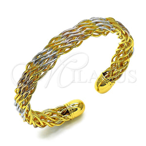 Gold Filled Jewelry — Individual Bangle Twist Design Polished Tricolor 07. 10 — main product view — SKU 154549 | Oro Laminado joyería — Individual Bangle Twist diseño pulido Tricolor 07. 10 — SKU 154549