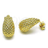 Gold Filled Ring — Stud Earring Teardrop Design Diamond Cutting 02. — alternate product view — SKU 154570 | Oro Laminado anillo — Stud Earring Teardrop diseño Diamond Cutting 02. — SKU 154570