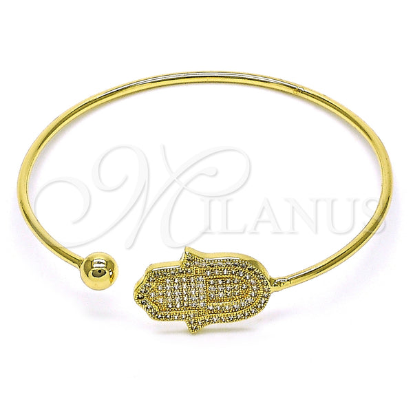Gold Filled Jewelry — Individual Bangle Judaica and Hand of God Design — main product view — SKU 154578 | Oro Laminado joyería — Individual Bangle Judaica and Hand of God diseño — SKU 154578