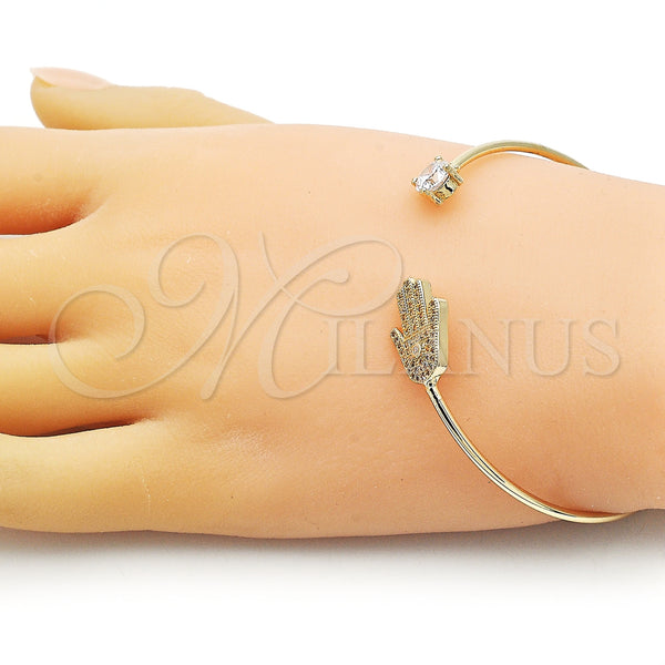 Gold Filled Jewelry — Individual Bangle Judaica and Hand of God Design — alternate product view — SKU 154579 | Oro Laminado joyería — Individual Bangle Judaica and Hand of God diseño — SKU 154579