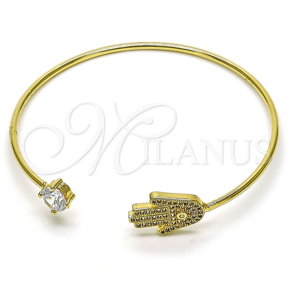 Gold Filled Jewelry — Individual Bangle Judaica and Hand of God Design — main product view — SKU 154579 | Oro Laminado joyería — Individual Bangle Judaica and Hand of God diseño — SKU 154579