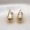 Gold Filled Ring — Stud Earring Teardrop and Twist Design Polished 02. — alternate product view — SKU 154585 | Oro Laminado anillo — Stud Earring Teardrop and Twist diseño pulido 02. — SKU 154585