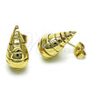 Gold Filled Ring — Stud Earring Teardrop and Twist Design Polished 02. — main product view — SKU 154585 | Oro Laminado anillo — Stud Earring Teardrop and Twist diseño pulido 02. — SKU 154585