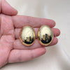 Gold Filled Ring — Stud Earring Polished 02. — alternate product view — SKU 154599 | Oro Laminado anillo — Stud Earring pulido 02. — SKU 154599