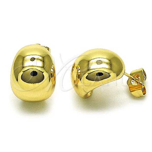 Gold Filled Ring — Stud Earring Polished 02. — alternate product view — SKU 154604 | Oro Laminado anillo — Stud Earring pulido 02. — SKU 154604