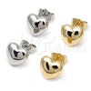 Gold Filled Ring — Stud Earring Heart Design Polished 02. — alternate product view — SKU 154605 | Oro Laminado anillo — Stud Earring corazón diseño pulido 02. — SKU 154605