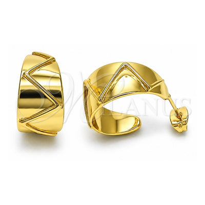 Oro Laminado Small Hoop, Gold Filled Style Polished, Golden Finish, 02.368.0104.20