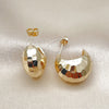 Gold Filled Ring — Stud Earring Disco and Ball Design Diamond Cutting — alternate product view — SKU 154637 | Oro Laminado anillo — Stud Earring Disco and Ball diseño Diamond Cutting — SKU 154637