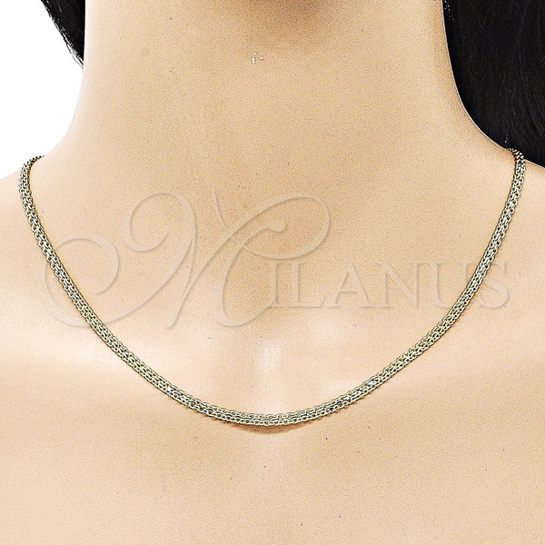 Gold Filled Necklace — Basic Necklace Bismark Design Polished 04. 03 MM — alternate product view — SKU 154652 | Oro Laminado collar — básico Necklace Bismark diseño pulido 04. 03 MM — SKU 154652