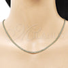 Oro Laminado Basic Necklace, Gold Filled Style Bismark Design, Polished, Golden Finish, 04.213.0262.22 (03 MM Thickness, 22 Inches Length)