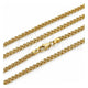 Gargantilla Basica 04.213.0262.22 Oro Laminado, Diseño de Bismarco, Pulido, Tono Dorado (Grosor 02.8 MM, 22 Pulgadas de Largo)