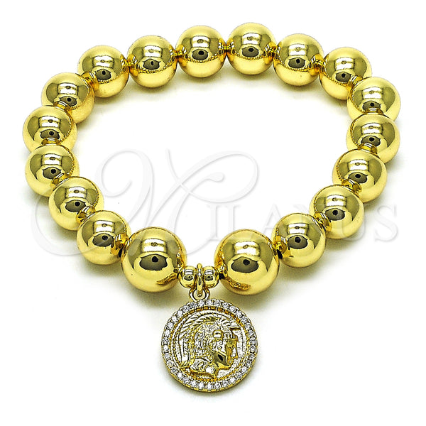 Gold Filled Bracelet — Fancy Bracelet Expandable Bead and Ball Design with — main product view — SKU 154661 | Oro Laminado brazalete — elegante Bracelet Expandable Bead and Ball diseño with — SKU 154661