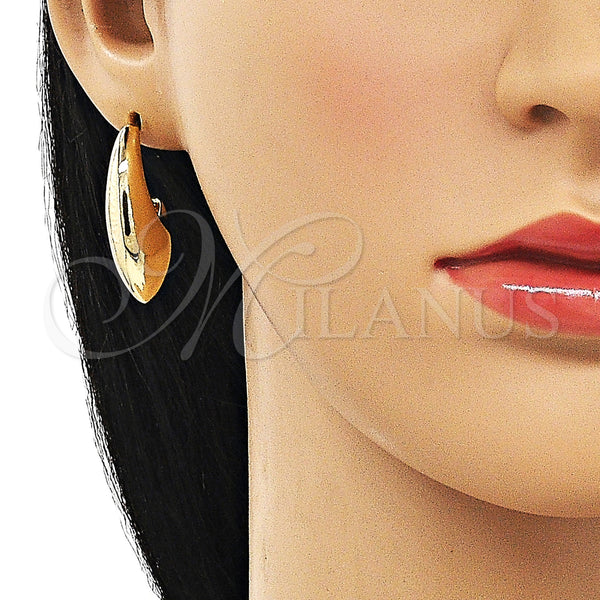 Gold Filled Hoop Earrings — Small Hoop Polished 02. — alternate product view — SKU 154681 | Oro Laminado aretes de aro — Small Hoop pulido 02. — SKU 154681