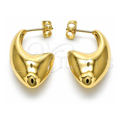 Oro Laminado Small Hoop, Gold Filled Style Polished, Golden Finish, 02.163.0305.18