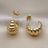 Oro Laminado Small Hoop, Gold Filled Style Polished, Golden Finish, 02.195.0271.20