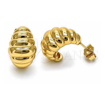 Oro Laminado Small Hoop, Gold Filled Style Polished, Golden Finish, 02.195.0271.20