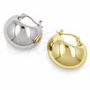 Oro Laminado Small Hoop, Gold Filled Style Hollow Design, Polished, Golden Finish, 02.195.0272.25