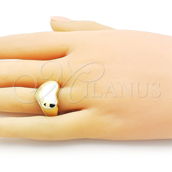 Gold Filled Ring — Elegant Ring Heart Design Polished 01. One size — alternate product view — SKU 154741 | Oro Laminado anillo — Elegant Ring corazón diseño pulido 01. One size — SKU 154741