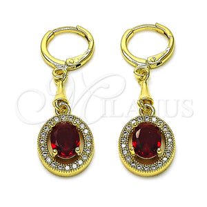 Gold Filled Ring — Long Earring Cluster Design with White Micro Pave — main product view — SKU 154753 | Oro Laminado anillo — Long Earring Cluster diseño with blanco Micro Pave — SKU 154753