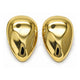 Arete Dormilona 02.385.0031 Oro Laminado, Diseño de Gota, Pulido, Tono Dorado