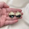 Oro Laminado Stud Earring, Gold Filled Style Polished, Golden Finish, 02.385.0043