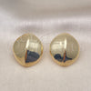 Oro Laminado Stud Earring, Gold Filled Style Polished, Golden Finish, 02.385.0043